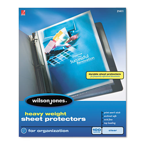 Heavyweight Top-Loading Sheet Protectors, Letter, 100/Box-(WLJ21411)