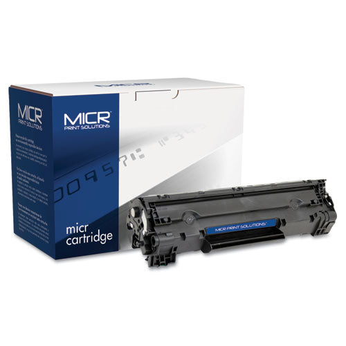 Compatible CB436A(M) (36AM) MICR Toner, 2,000 Page-Yield, Black-(MCR36AM)