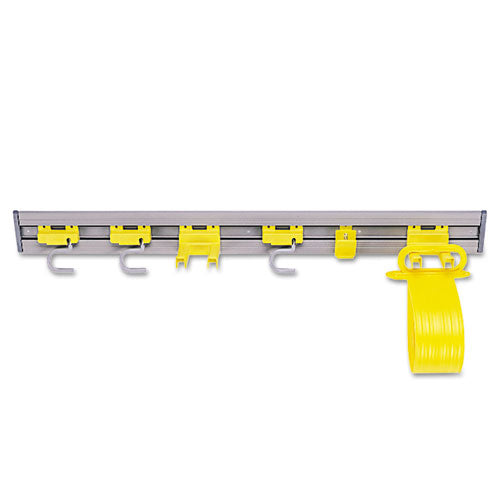 Closet Organizer/Tool Holder, 34w x 3.25d x 4.25h, Gray-(RCP199300GY)