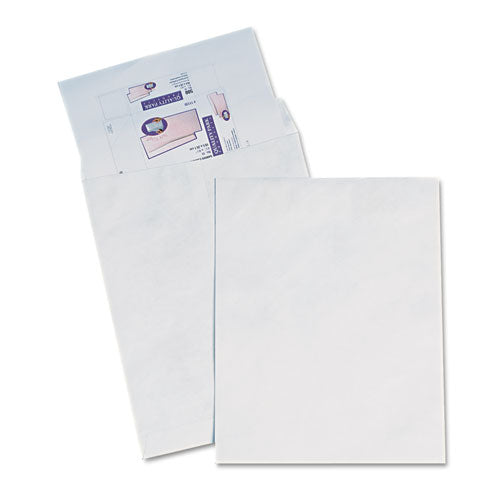 Heavyweight 18 lb Tyvek Catalog Mailers, Square Flap, Redi-Strip Adhesive Closure, 15 x 20, White, 25/Box-(QUAR5110)