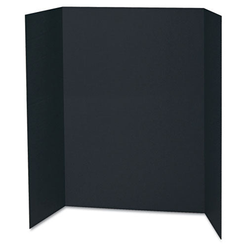 Spotlight Corrugated Presentation Display Boards, 48 x 36, Black/Kraft, 24/Carton-(PAC3766)