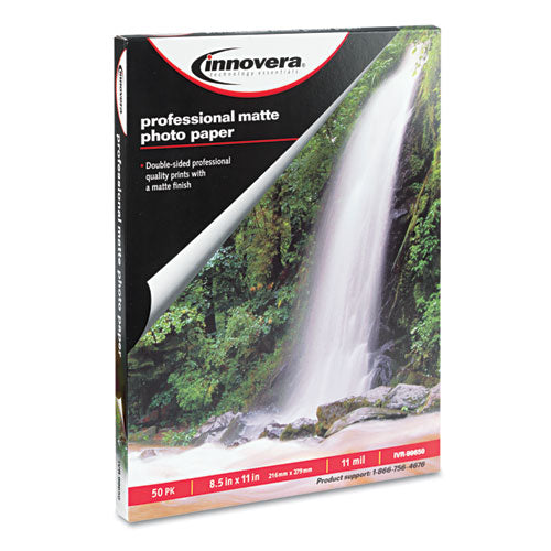 Heavyweight Photo Paper, 11 mil, 8.5 x 11, Matte White, 50/Pack-(IVR99650)