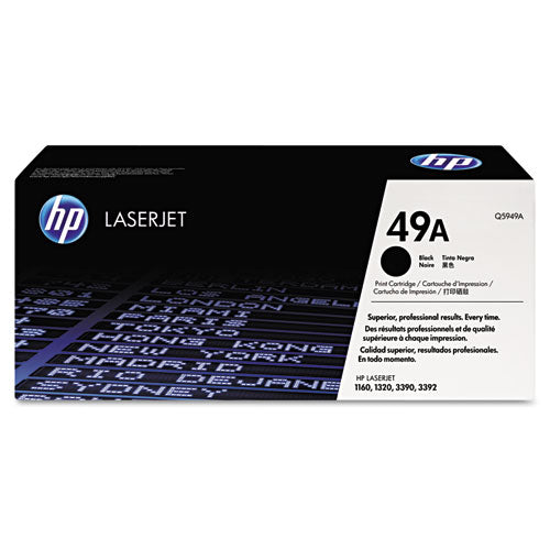 HP 49A, (Q5949A) Black Original LaserJet Toner Cartridge-(HEWQ5949A)