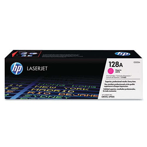 HP 128A, (CE323A) Magenta Original LaserJet Toner Cartridge-(HEWCE323A)