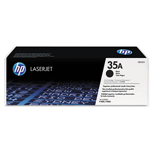 HP 35A, (CB435A) Black Original LaserJet Toner Cartridge-(HEWCB435A)