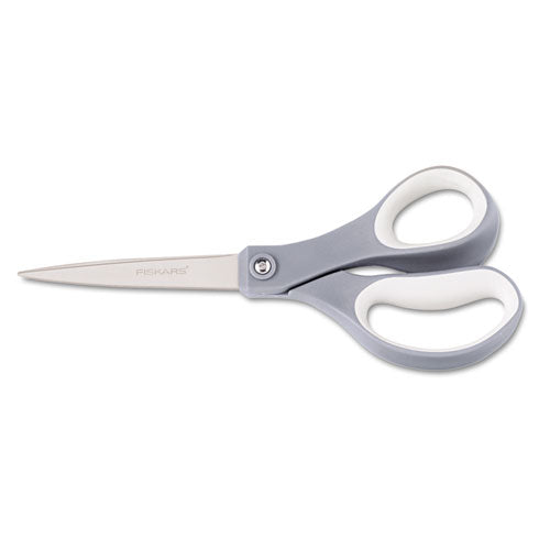 Everyday Titanium Softgrip Scissors, 8" Long, 3.1" Cut Length, Gray, Straight Handle-(FSK1540901047)