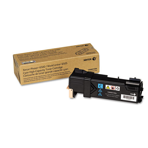 106R01594 High-Yield Toner, 2,500 Page-Yield, Cyan-(XER106R01594)