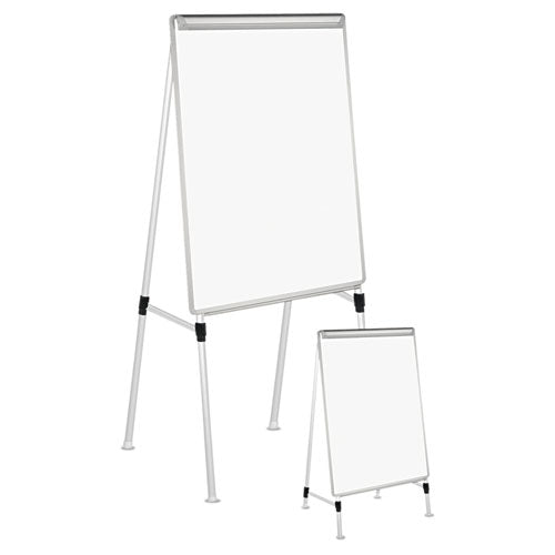 Dry Erase Board with A-Frame Easel, 29 x 41, White Surface, Silver Frame-(UNV43033)