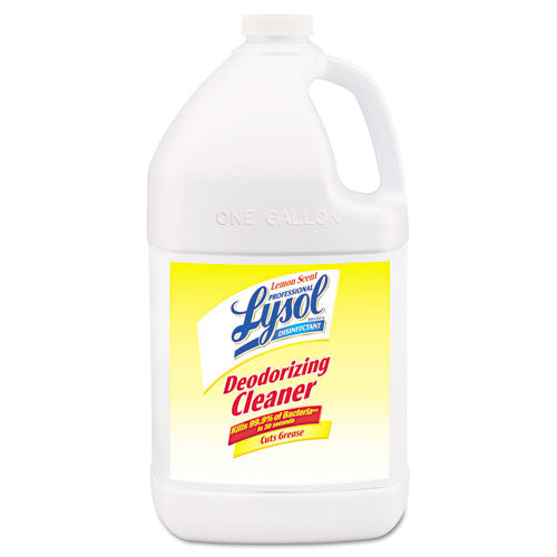 Disinfectant Deodorizing Cleaner Concentrate, 1 gal Bottle, Lemon, 4/Carton-(RAC76334CT)