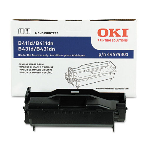 44574301 Drum Unit, 30,000 Page-Yield, Black-(OKI44574301)