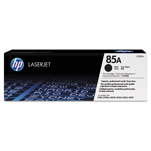 HP 85A, (CE285A) Black Original LaserJet Toner Cartridge-(HEWCE285A)