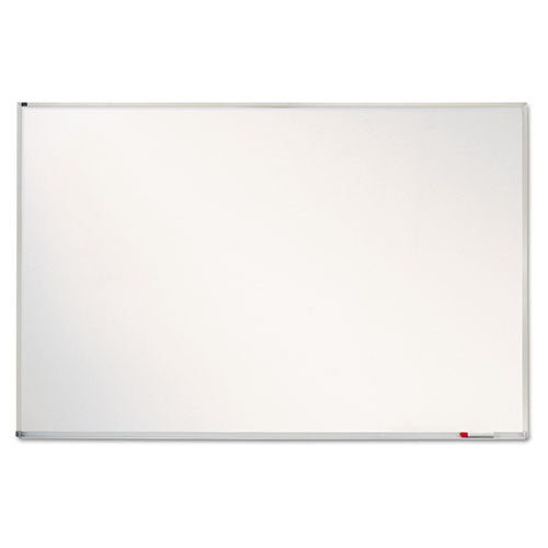 Porcelain Magnetic Whiteboard, 72 x 48, White Surface, Silver Aluminum Frame-(QRTPPA406)