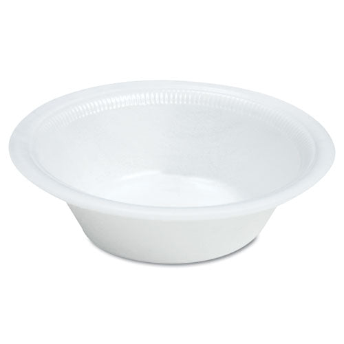 Quiet Classic Laminated Foam Dinnerware, Bowl, 12 oz, White, 125/Pack-(DCC12BWWQRPK)