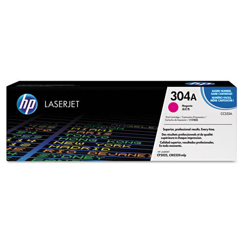 HP 304A, (CC533A) Magenta Original LaserJet Toner Cartridge-(HEWCC533A)