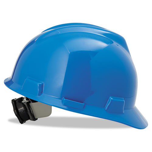 V-Gard Hard Hats, Ratchet Suspension, Size 6.5 to 8, Blue-(MSA475359)