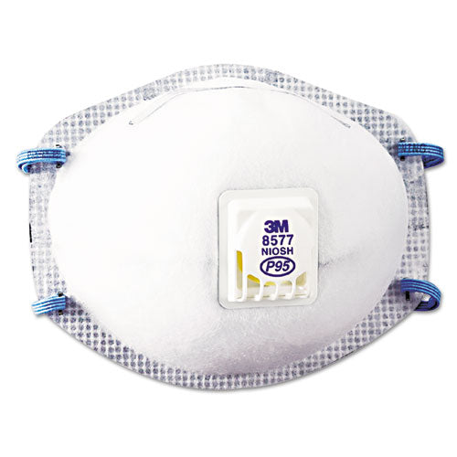 Particulate Respirator 8577, P95, One Size Fits All, 10/Box-(MMM8577)