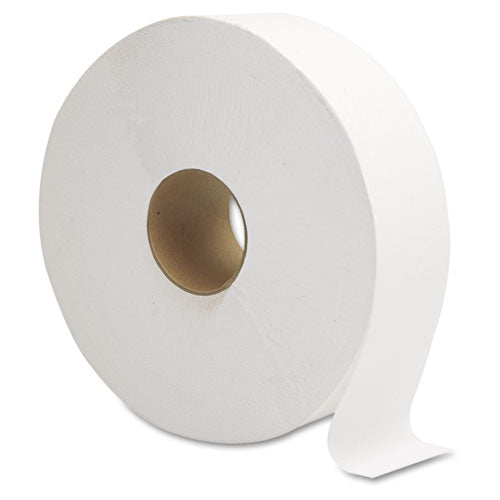 JRT Jumbo Bath Tissue, Septic Safe, 1-Ply, White, 3.63" x 2,250 ft, 6 Rolls/Carton-(GEN1512)