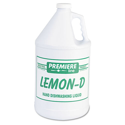 Lemon-D Dishwashing Liquid, Lemon, 1 gal, Bottle, 4/Carton-(KESLEMOND)