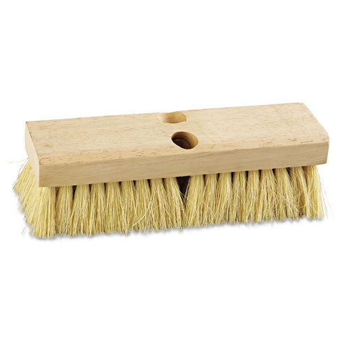 Deck Brush Head, 2" White Tampico Bristles, 10" Brush-(BWK3210)