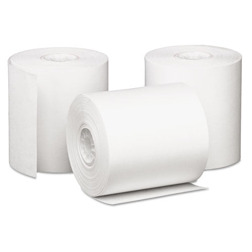 Impact Bond Paper Rolls, 3" x 85 ft, White, 50/Carton-(ICX90742203)