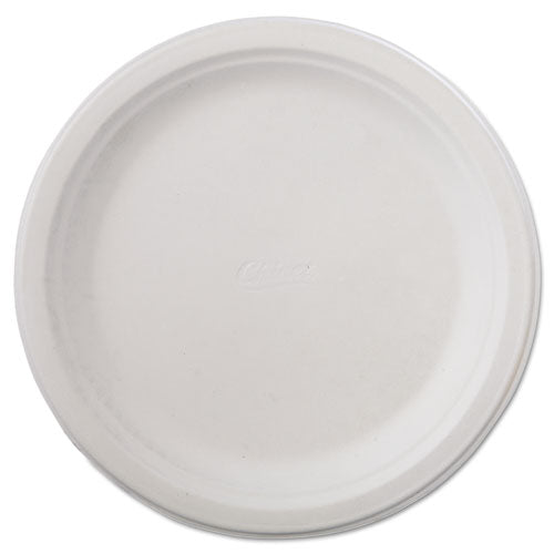 Classic Paper Dinnerware, Plate, 9.75" dia, White, 125/Pack, 4 Packs/Carton-(HUH21232)