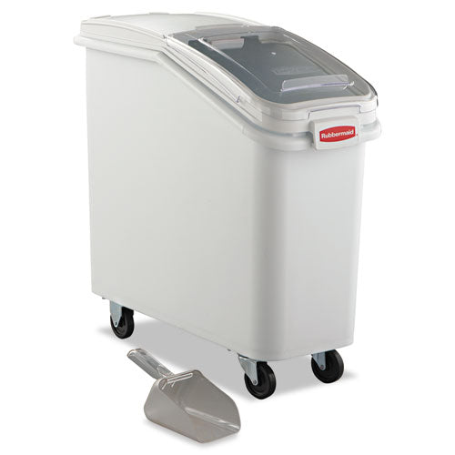 ProSave Mobile Ingredient Bin, 20.57 gal, 13.13 x 29.25 x 28, White, Plastic-(RCP360088WHI)