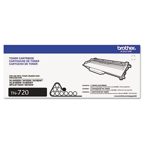 TN720 Toner, 3,000 Page-Yield, Black-(BRTTN720)