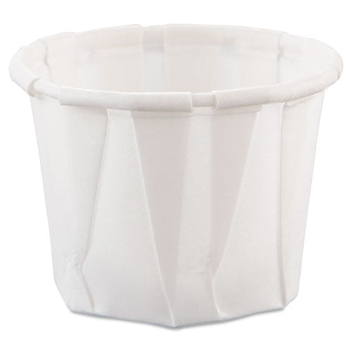 Paper Portion Cups, 0.75 oz, White, 250/Bag, 20 Bags/Carton-(SCC075)