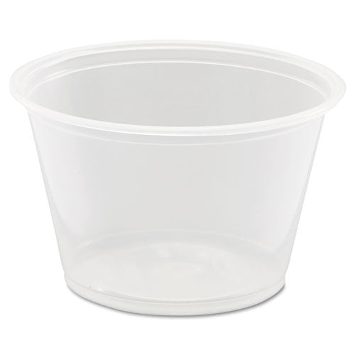 Conex Complements Portion/Medicine Cups, 4 oz, Clear, 125/Bag, 20 Bags/Carton-(DCC400PC)