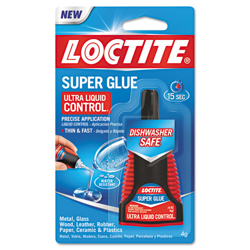 Ultra Liquid Control Super Glue, 0.14 oz, Dries Clear-(LOC1647358)