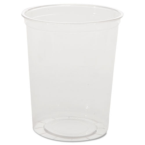 Deli Containers, 32 oz, Clear, Plastic, 50/Pack, 10 Packs/Carton-(WNAAPCTR32)