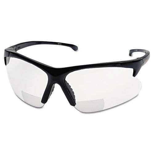 V60 30-06 RX Safety Readers, Black Frame, Clear Lens, 2.5 Diopter-(SMW19891)