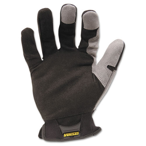 Workforce Glove, X-Large, Gray/Black, Pair-(IRNWFG05XL)