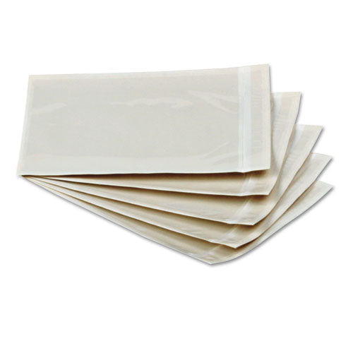 Self-Adhesive Packing List Envelope, Clear Front: Full-Size Window, 4.5 x 6, Clear, 1,000/Carton-(QUA46996)