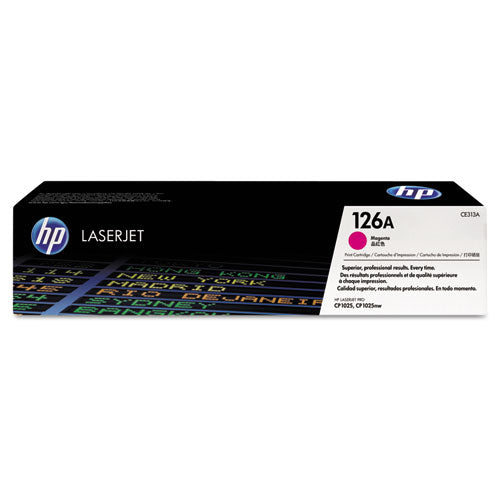 HP 126A, (CE313A) Magenta Original LaserJet Toner Cartridge-(HEWCE313A)