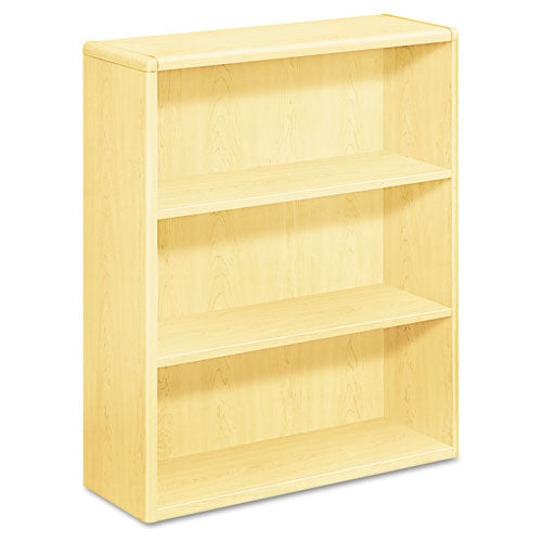 10700 Series Wood Bookcase, Three-Shelf, 36w x 13.13d x 43.38h, Natural Maple-(HON10753DD)