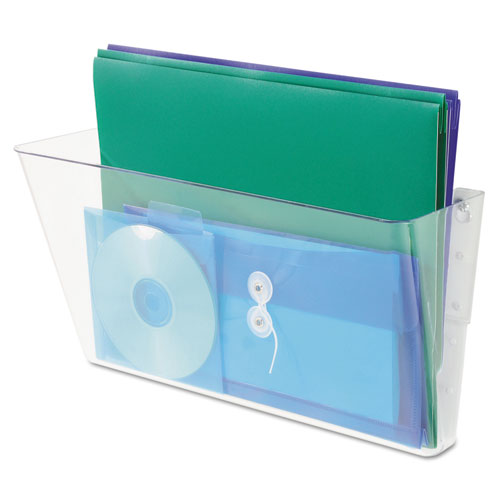 Stackable DocuPocket Wall File, Legal Size, 16.25" x 4" , Clear-(DEF74301)