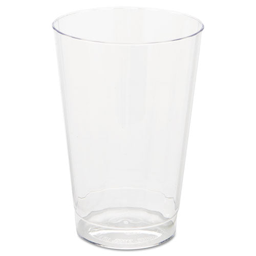 Classic Crystal Plastic Tumblers, 12 oz, Clear, Fluted, Tall, 20 Pack, 12 Packs/Carton-(WNACC12240)