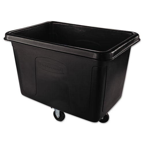 Cube Truck, 105 gal, 500 lb Capacity, Plastic, Black-(RCP4614BLA)