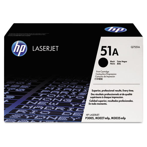 HP 51A, (Q7551A) Black Original LaserJet Toner Cartridge-(HEWQ7551A)