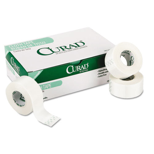 First Aid Cloth Silk Tape, Heavy-Duty, Acrylic/Silk, 2" x 10 yds, White, 6/Pack-(MIINON270102)