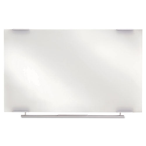 Clarity Glass Dry Erase Board with Aluminum Trim, 48 x 36, White Surface-(ICE31140)