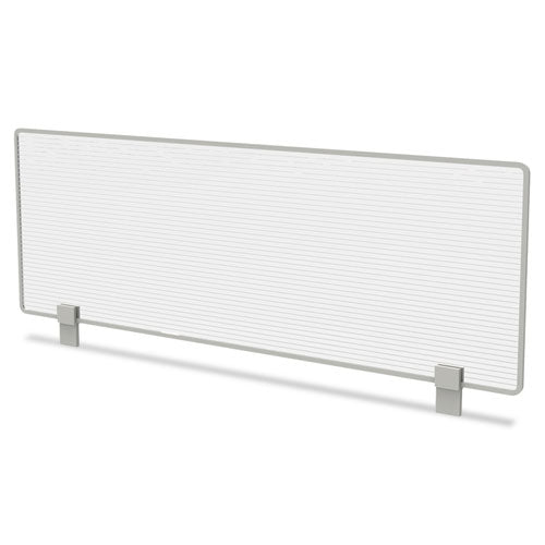 Trento Line Dividing Panel, Polycarbonate, 47.13w x 1.75d x 15.5h, Translucent-(LITTR721)