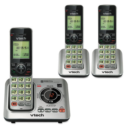 CS6629-3 Cordless Digital Answering System, Base and 2 Additional Handsets-(VTECS66293)