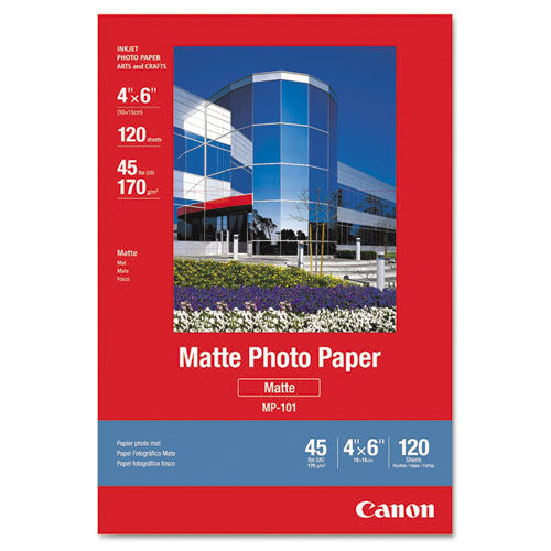 Matte Photo Paper, 4 x 6, Matte White, 120/Pack-(CNM7981A014)