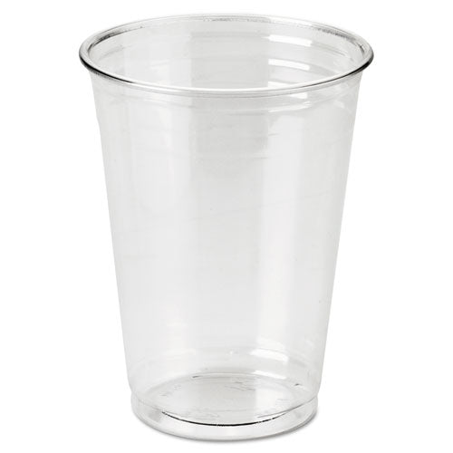 Clear Plastic PETE Cups, 10 oz, WiseSize, 25/Pack, 20 Packs/Carton-(DXECP10DX)