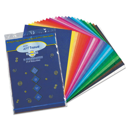 Spectra Art Tissue, 23 lb Tissue Weight, 12 x 18, Assorted, 50/Pack-(PAC58520)