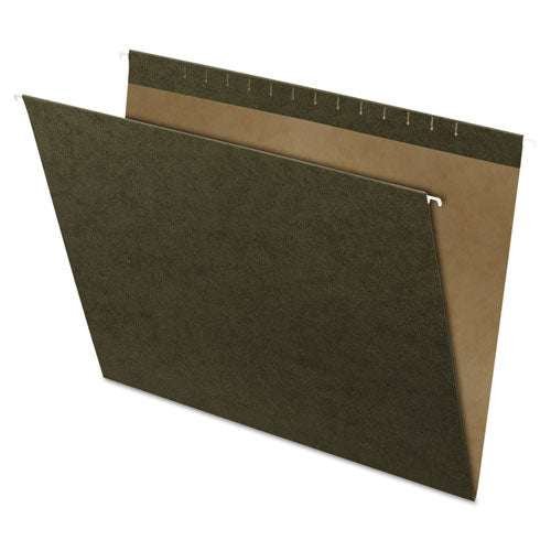 Reinforced Hanging File Folders, Large Format, Standard Green, 25/Box-(PFX4158)