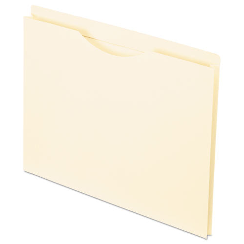 Manila Reinforced File Jackets, 2-Ply Straight Tab, Letter Size, Manila, 50/Box-(PFX22100)