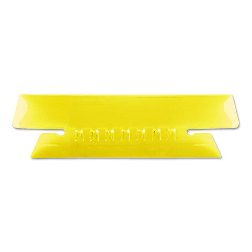 Transparent Colored Tabs For Hanging File Folders, 1/3-Cut, Yellow, 3.5" Wide, 25/Pack-(PFX4312YEL)